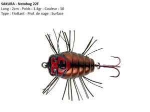 Lures Sakura NOTOBUG 22F (10)