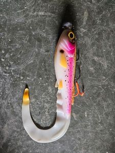 Lures Abu Garcia Beast Curltail Lure ( albino trout )