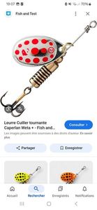 Lures Caperlan Cuillers n°0 Lures Caperlan Cuillers n°0
