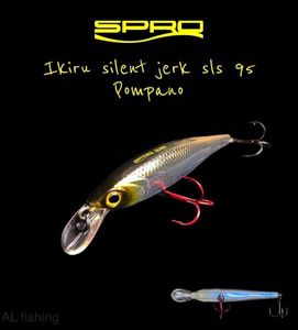 Lures Spro Ikiru silent jerk sls 95 pompano