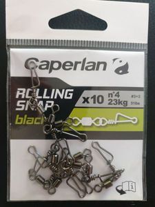 Tying Caperlan attache Rolling snap black n°4 (23 kg)