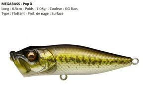 Lures Megabass POP X (GG Bass)
