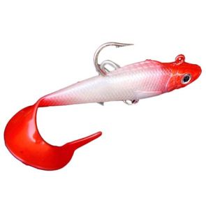 Lures null Souple Blanc Rouge 9.5cm 18g