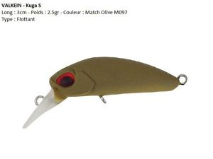 Lures Valkein KUGA S (Match Olive M097)