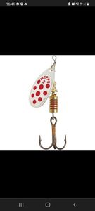 Lures Mepps Cuillère mepps aglia argent points rouge 