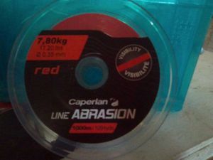 Lines Caperlan line abrasion red 1000m