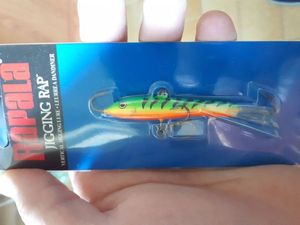 Lures Rapala jiging rap 18gr fire tiger