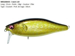 Lures Megabass I-JACK 110 (Pike)
