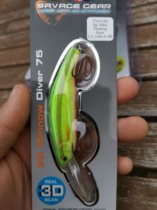 Lures Savage Gear 3D Minnow Diver 75