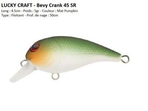 Lures Lucky Craft BEVY CRANK 45 SR (Mat Pumpkin)