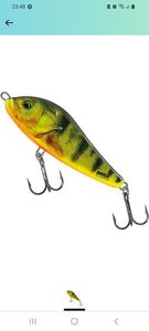 Lures Salmo Salmo Rattlin Slider Jerkbait Supernatural Hot Perch SHP

