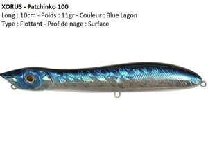 Lures Xorus PATCHINKO 100 (Blue Lagon)