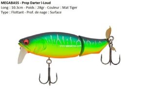 Lures Megabass PROP DARTER I-LOUD (Mat Tiger)
