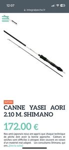 Rods Shimano Shimano yasei aori