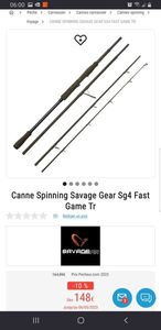 Rods Savage Gear Sg4 Fast Game Travel