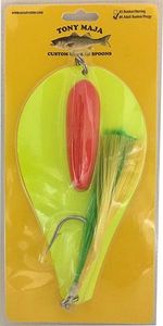 Lures Tony Maja #4 Green Bunker Spoon