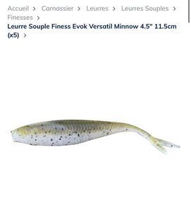 Lures Evok Versatil minnow 4.5-green pumpkin