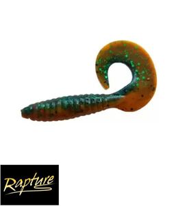 Lures Rapture Rapture fun tail grub 6,5 cm black pumpkin