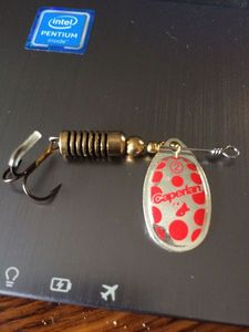 Lures Caperlan Cuiller Point Argent/point Rouge T2