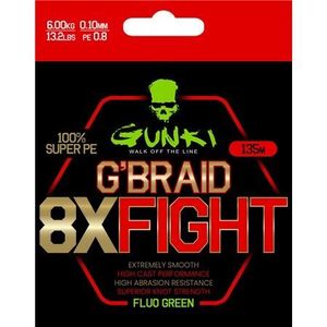 Lines Gunki Tresse Gunki G’Braid 8X Fight - Vert Fluo - 135M