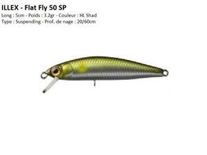 Lures Illex FLAT FLY 50 SP (HL Shad)