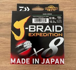 Lines Daiwa Daiwa J-Braid Expeditionx8e 18/100 Dark Green