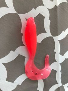 Lures null Shad Queue Twist 10cm Rouge