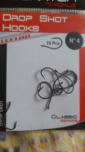 Hooks Scratch Tackle Hamecons drop hooks numero 4