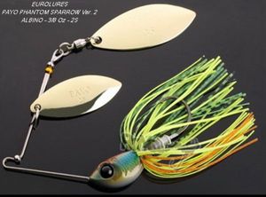 Lures Payo SPINNERBAIT PHANTOM SPARROW Version 2 - 18 gr FIRE TIGER (Double Saule)