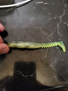 Lures Reins Rockvibe FAT 4  B94 CHARTREUSE BAITFISH