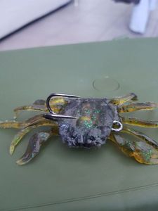 Lures beito leurre souple pour Pêche forme de crabe vert