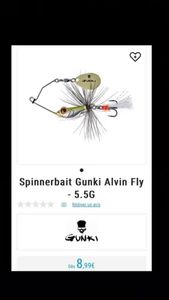 Lures Gunki Spinnerbait alvin 5,5g