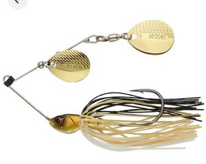 Lures Caperlan SPINNERBAIT GOLD/BLACK 7G 