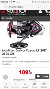 Moulinets Daiwa Daiwa Fuego lt