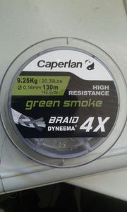 Lines Caperlan tresse green smoke 9,25kg
