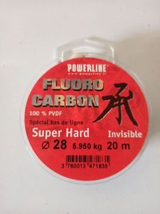 Bas de Ligne Powerline Fluoro Carbon - Super Hard - 28/100