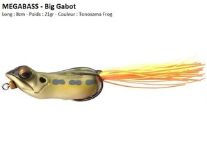 Lures Megabass BIG GABOT (Tonosama Frog)