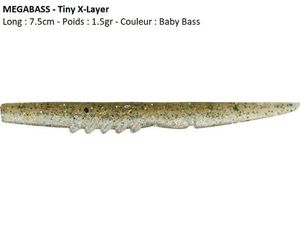 Lures Megabass TINY X-LAYER (Baby Bass)