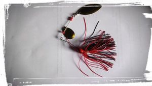 Lures Caperlan Spinnerbait Buckan 3/80Z Rouge/Noir