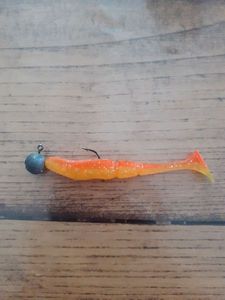 Lures Caperlan Leurre souple perche fluo