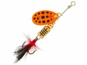 Lures Caperlan CUILLÈRE TOURNANTE PÊCHE AUX LEURRES WETA F #1 ORANGE POINTS NOIRS

