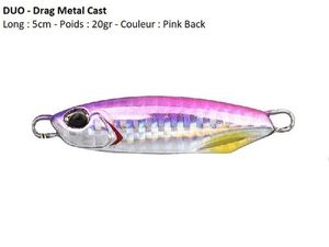 Lures Duo DRAG METAL CAST (Pink Black)