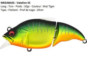 Lures Megabass VATALION SS (Mat Tiger)