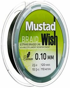 Lines Mustad WISH 8 BRAID 0.10 GREEN