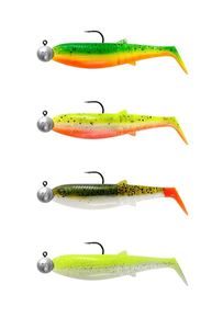 Lures Savage Gear Savage Gear Cannibal Shad 8cm 5g Riggad, 4-pack