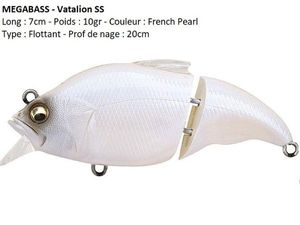 Lures Megabass VATALION SS (Fresh Pearl)