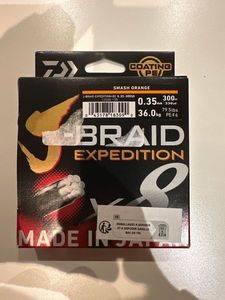 Lines Daiwa J-Braid expedition X8E 0,35