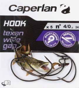 Hooks Caperlan TEXAN WIDE GAP N°4 