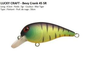 Lures Lucky Craft BEVY CRANK 45 SR (Mat Tiger)