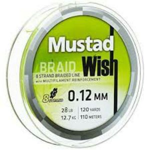 Lines Mustad WISH 8 BRAID 0.08 GREEN